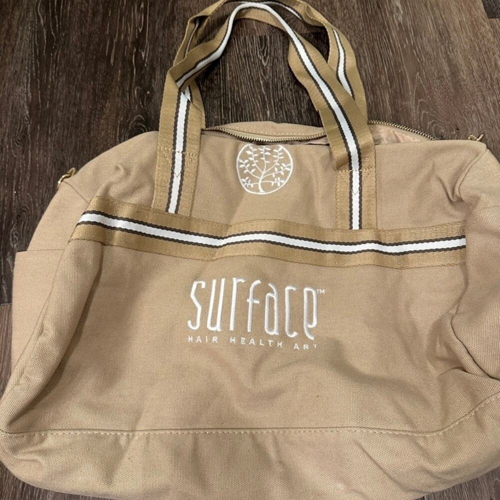 Surface hair care Organic Haircare tote bag overnight duffle travel